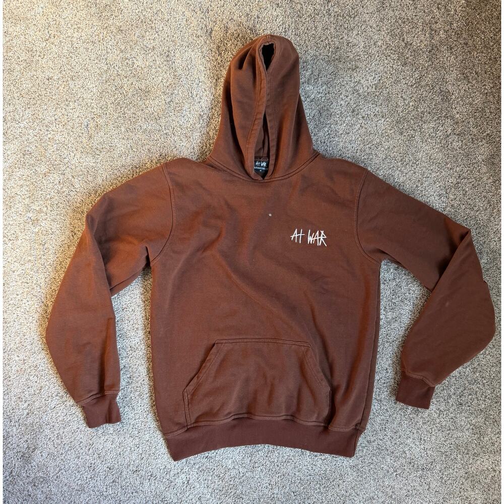 At‎ War Mocha Brown Sweatshirt Hoodie Size Medium